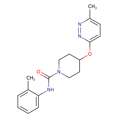N-(2-methylphenyl)-4-[(6-methylpyridazin-3-yl)oxy]piperidine-1-carboxamide