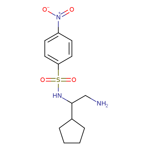 N-(2-amino-1-cyclopentylethyl)-4-nitrobenzene-1-sulfonamide