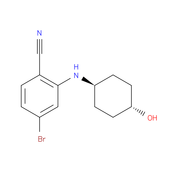 4-bromo-2-[(trans-4-hydroxycyclohexyl)amino]benzonitrile