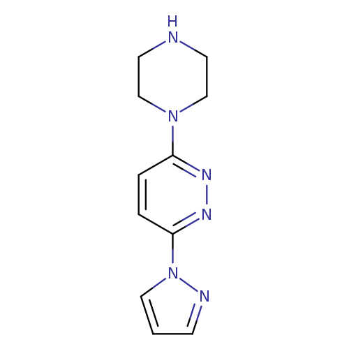 3-(piperazin-1-yl)-6-(1H-pyrazol-1-yl)pyridazine