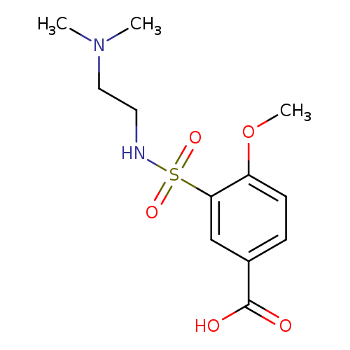 3-{[2-(dimethylamino)ethyl]sulfamoyl}-4-methoxybenzoic acid