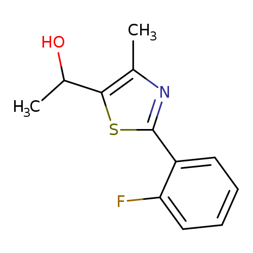 1-[2-(2-Fluorophenyl)-4-methyl-1,3-thiazol-5-yl]ethan-1-ol
