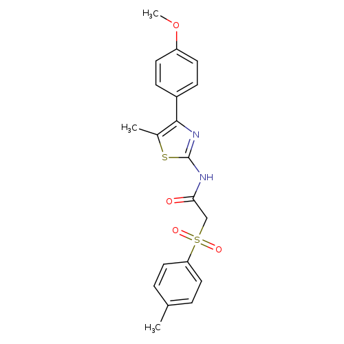 N-[4-(4-methoxyphenyl)-5-methyl-1,3-thiazol-2-yl]-2-(4-methylbenzenesulfonyl)acetamide