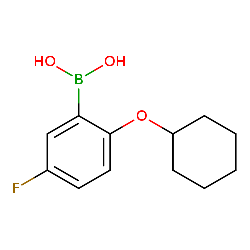[2-(cyclohexyloxy)-5-fluorophenyl]boronicacid