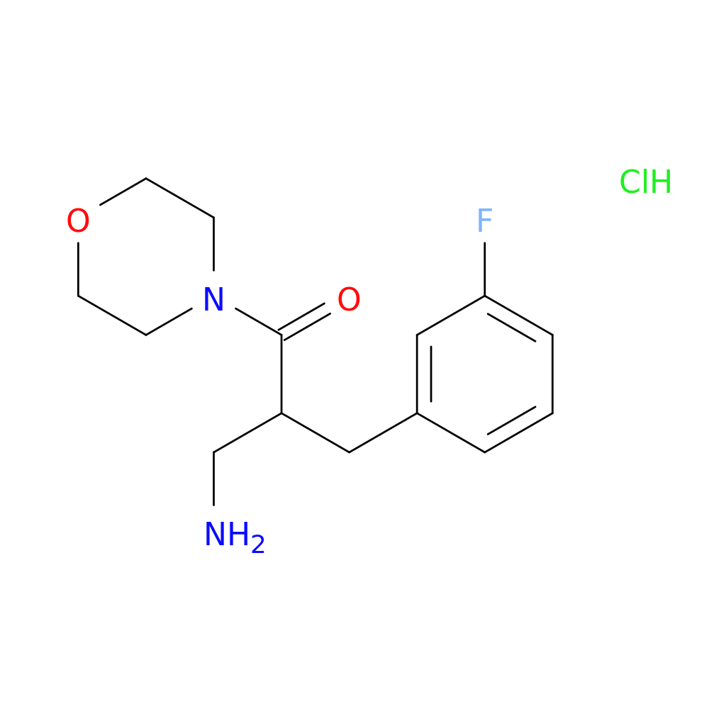 3-amino-2-[(3-fluorophenyl)methyl]-1-(morpholin-4-yl)propan-1-one hydrochloride
