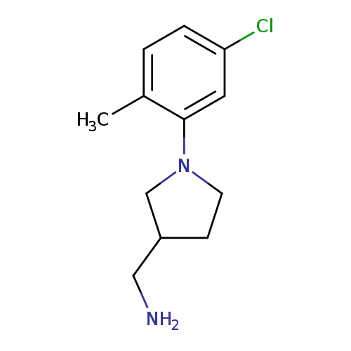 [1-(5-chloro-2-methylphenyl)pyrrolidin-3-yl]methanamine