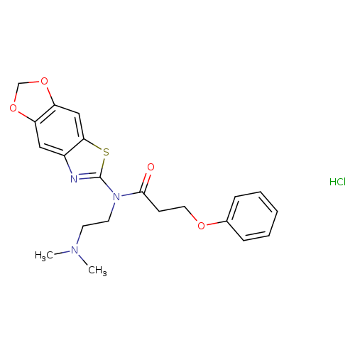 N-[2-(dimethylamino)ethyl]-N-{4,6-dioxa-10-thia-12-azatricyclo[7.3.0.0^{3,7}]dodeca-1(9),2,7,11-tetraen-11-yl}-3-phenoxypropanamide hydrochloride