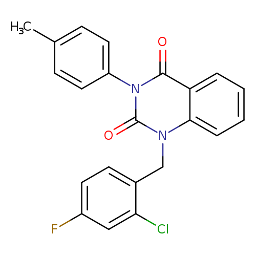 1-[(2-chloro-4-fluorophenyl)methyl]-3-(4-methylphenyl)-1,2,3,4-tetrahydroquinazoline-2,4-dione