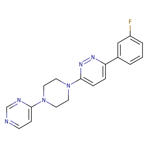 3-(3-fluorophenyl)-6-[4-(pyrimidin-4-yl)piperazin-1-yl]pyridazine