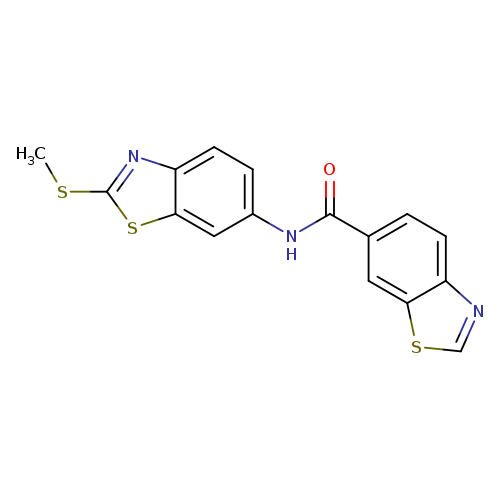 N-[2-(methylsulfanyl)-1,3-benzothiazol-6-yl]-1,3-benzothiazole-6-carboxamide