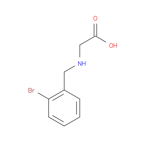 2-{[(2-bromophenyl)methyl]amino}acetic acid