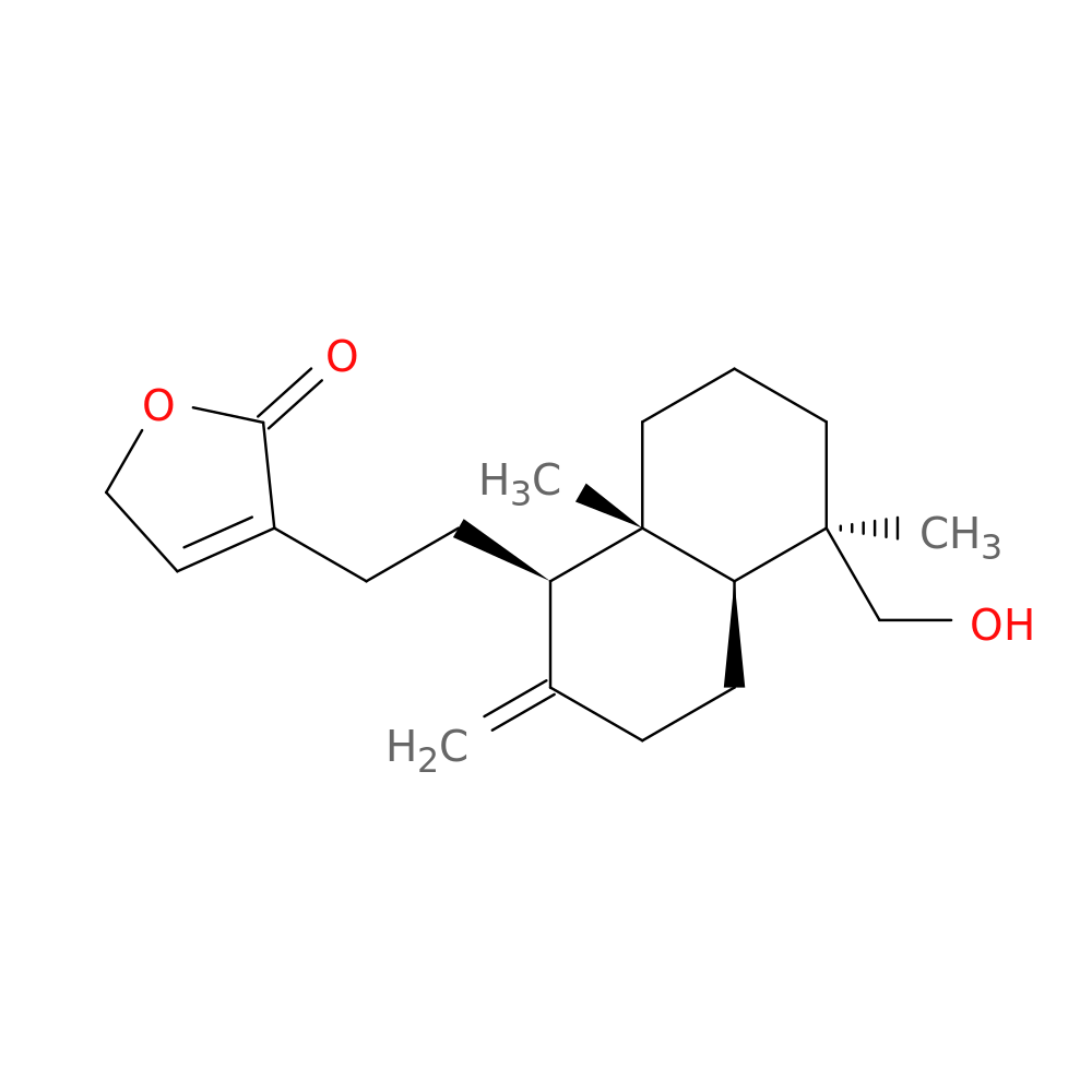 3-(2-((1R,4aS,5R,8aS)-5-(Hydroxymethyl)-5,8a-dimethyl-2-methylenedecahydronaphthalen-1-yl)ethyl)furan-2(5H)-one