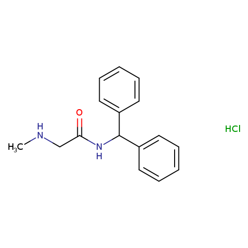 N-(diphenylmethyl)-2-(methylamino)acetamide hydrochloride