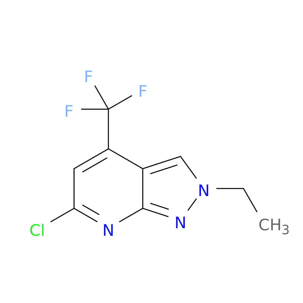 6-chloro-2-ethyl-4-(trifluoromethyl)-2H-pyrazolo[3,4-b]pyridine