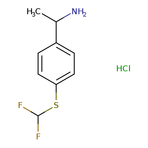 1-{4-[(difluoromethyl)sulfanyl]phenyl}ethan-1-amine hydrochloride