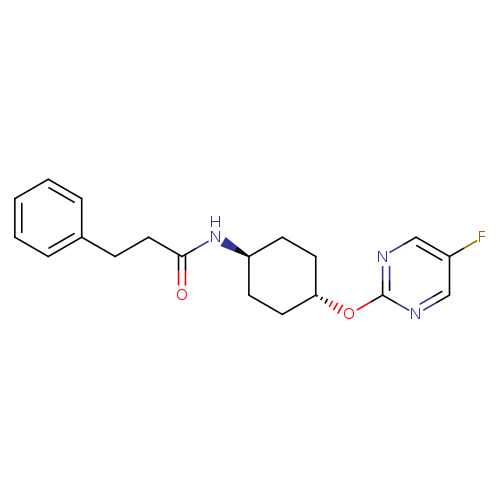 3-phenyl-N-[(1r,4r)-4-[(5-fluoropyrimidin-2-yl)oxy]cyclohexyl]propanamide