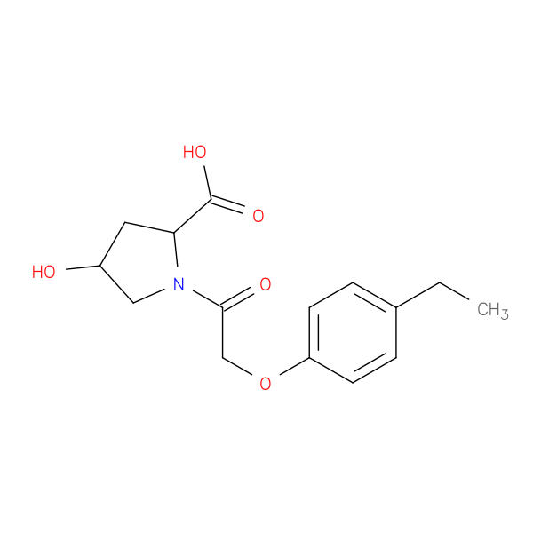 1-[2-(4-ethylphenoxy)acetyl]-4-hydroxypyrrolidine-2-carboxylic acid