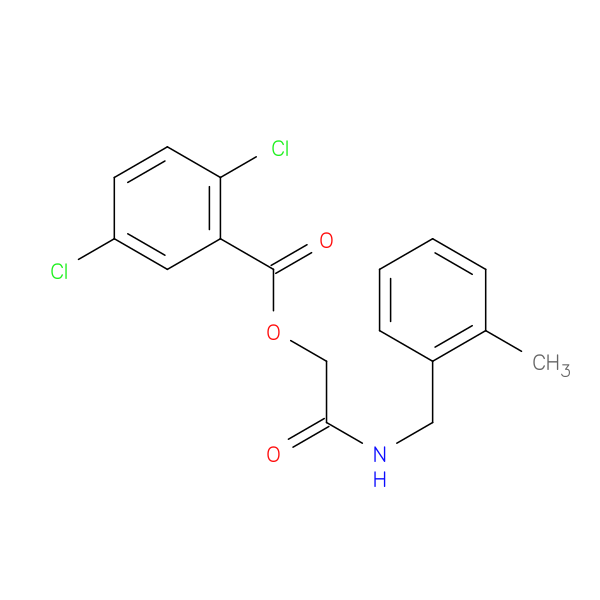 {[(2-methylphenyl)methyl]carbamoyl}methyl 2,5-dichlorobenzoate