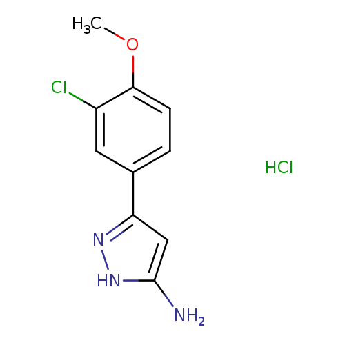 3-(3-Chloro-4-methoxyphenyl)-1h-pyrazol-5-ylamine, HCl