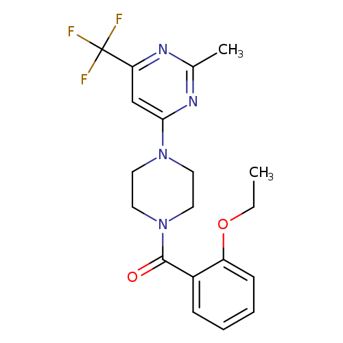 4-[4-(2-ethoxybenzoyl)piperazin-1-yl]-2-methyl-6-(trifluoromethyl)pyrimidine