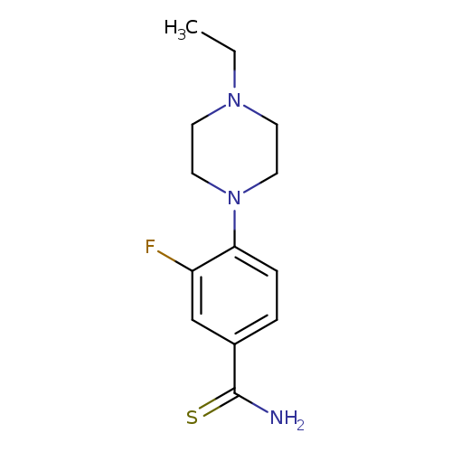 4-(4-ethylpiperazin-1-yl)-3-fluorobenzene-1-carbothioamide
