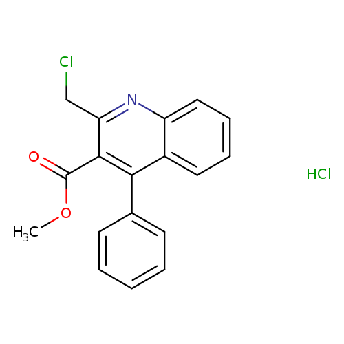 methyl 2-(chloromethyl)-4-phenylquinoline-3-carboxylate hydrochloride
