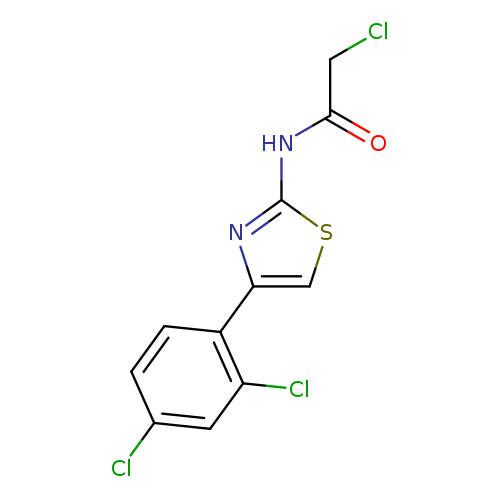2-chloro-N-[4-(2,4-dichlorophenyl)-1,3-thiazol-2-yl]acetamide
