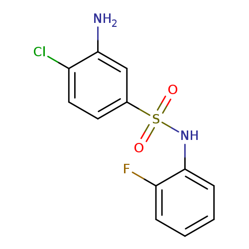 3-amino-4-chloro-N-(2-fluorophenyl)benzene-1-sulfonamide