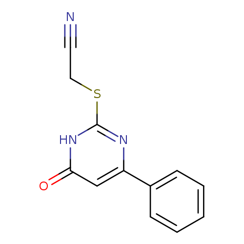 2-[(6-oxo-4-phenyl-1,6-dihydropyrimidin-2-yl)sulfanyl]acetonitrile