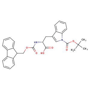 D-Tryptophan, 1-[(1,1-dimethylethoxy)carbonyl]-N-[(9H-fluoren-9-ylmethoxy)carbonyl]-