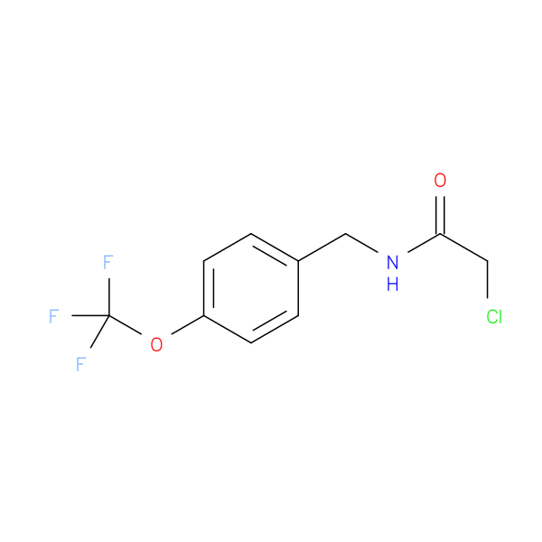 2-chloro-N-{[4-(trifluoromethoxy)phenyl]methyl}acetamide