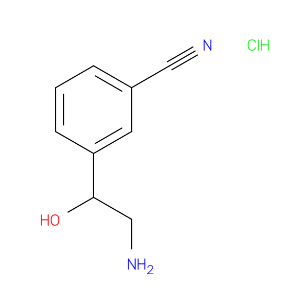 3-(2-amino-1-hydroxyethyl)benzonitrile hydrochloride