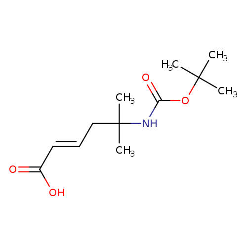 2-Hexenoic acid, 5-[[(1,1-dimethylethoxy)carbonyl]amino]-5-methyl-,(2E)-