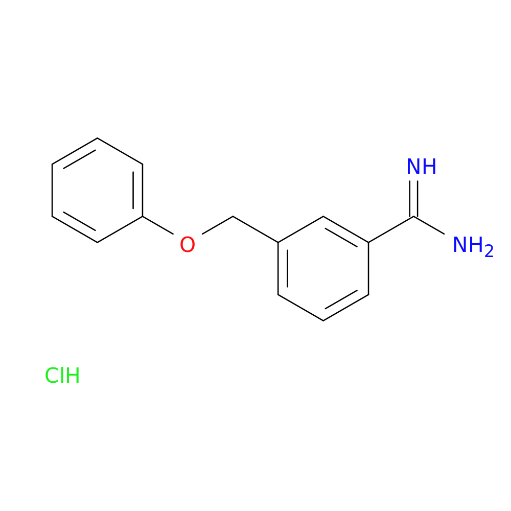 3-(phenoxymethyl)benzene-1-carboximidamide hydrochloride