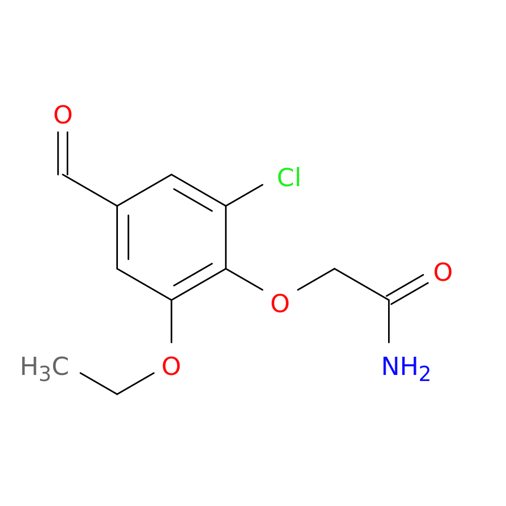 2-(2-chloro-6-ethoxy-4-formylphenoxy)acetamide