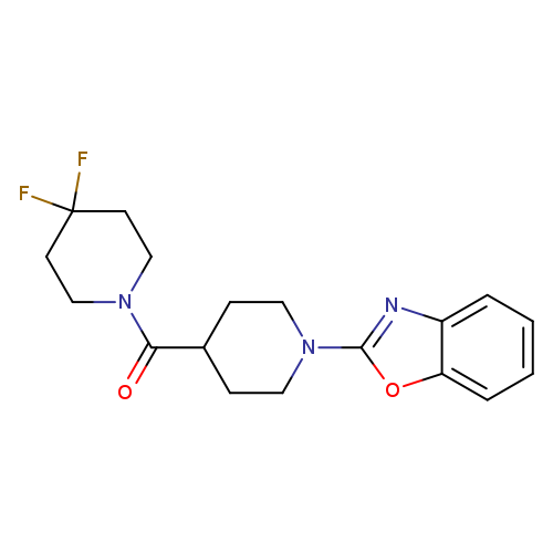 2-[4-(4,4-difluoropiperidine-1-carbonyl)piperidin-1-yl]-1,3-benzoxazole
