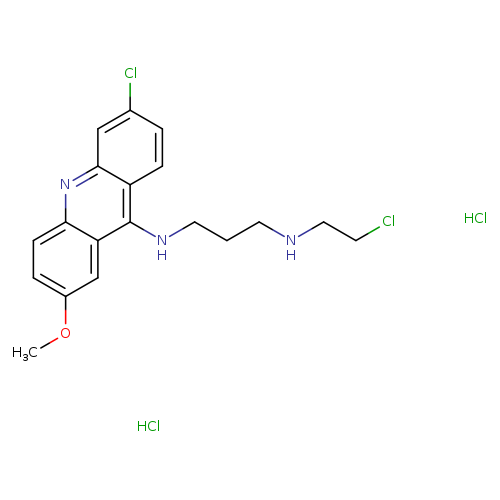 2-Methoxy-6-chloro-9-(2-chloroethylaminopropylamino)acridine dihydrochloride