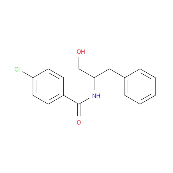 p-Chloro-N-(alpha-(hydroxymethyl)phenethyl)benzamide