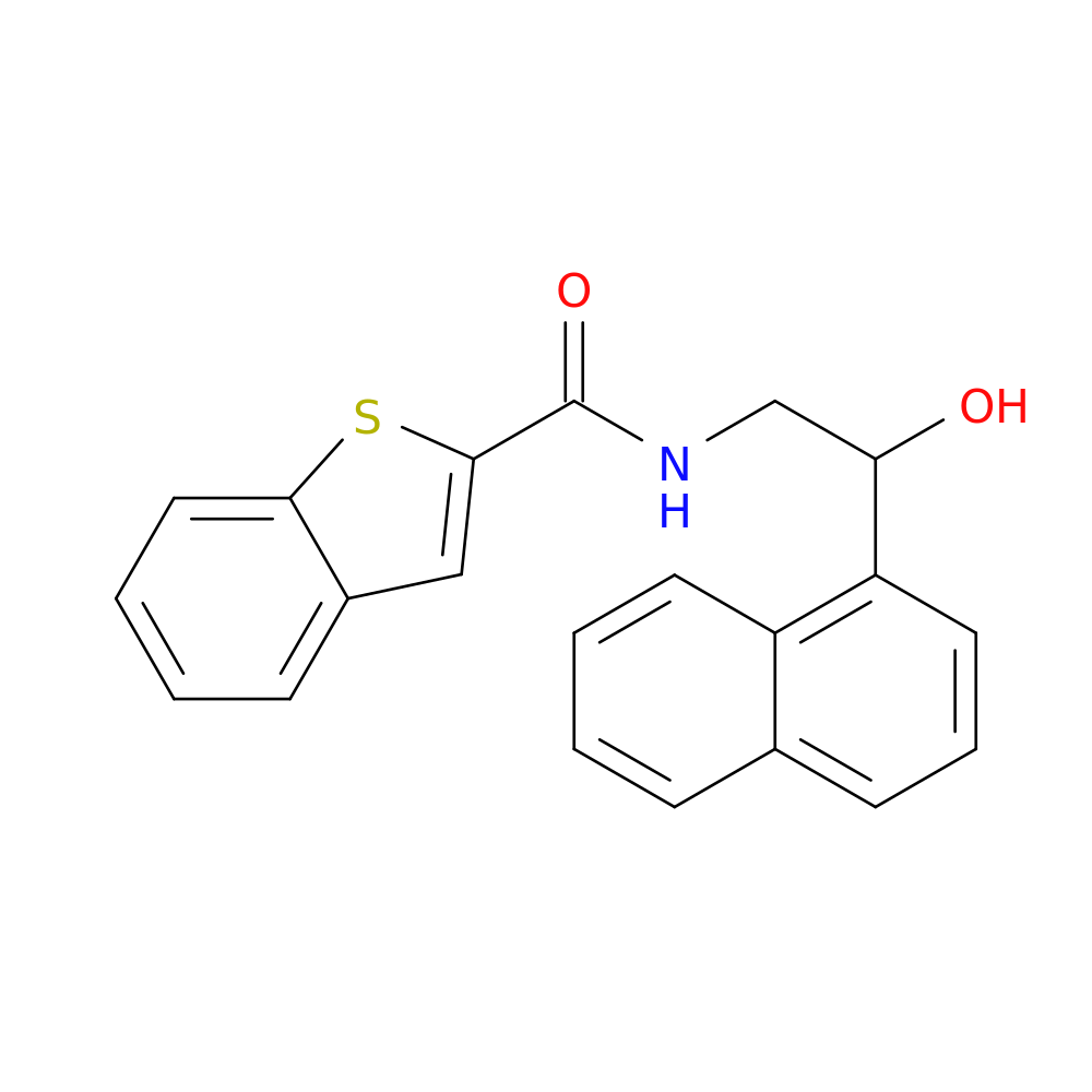N-[2-hydroxy-2-(naphthalen-1-yl)ethyl]-1-benzothiophene-2-carboxamide