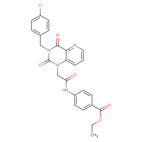 ethyl 4-(2-{3-[(4-chlorophenyl)methyl]-2,4-dioxo-1H,2H,3H,4H-pyrido[3,2-d]pyrimidin-1-yl}acetamido)benzoate