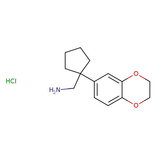 [1-(2,3-Dihydro-1,4-benzodioxin-6-yl)cyclopentyl]methylamine, HCl