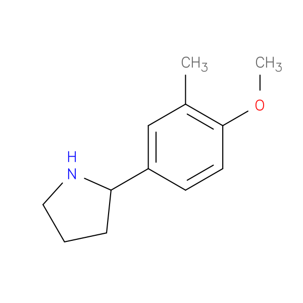 2-(4-methoxy-3-methylphenyl)pyrrolidine