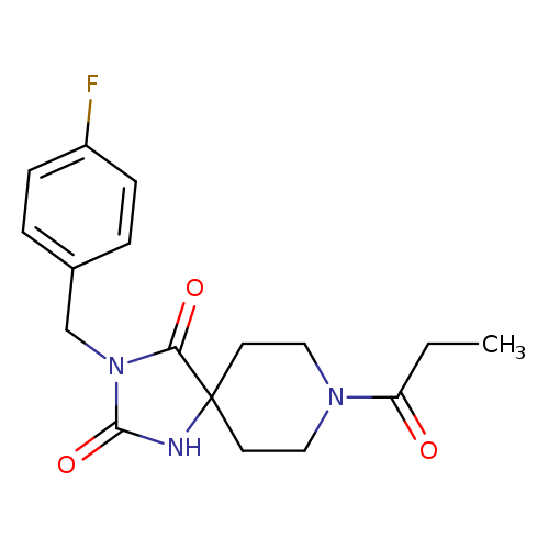 3-[(4-fluorophenyl)methyl]-8-propanoyl-1,3,8-triazaspiro[4.5]decane-2,4-dione