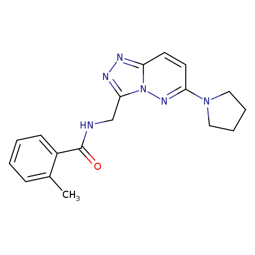 2-methyl-N-{[6-(pyrrolidin-1-yl)-[1,2,4]triazolo[4,3-b]pyridazin-3-yl]methyl}benzamide