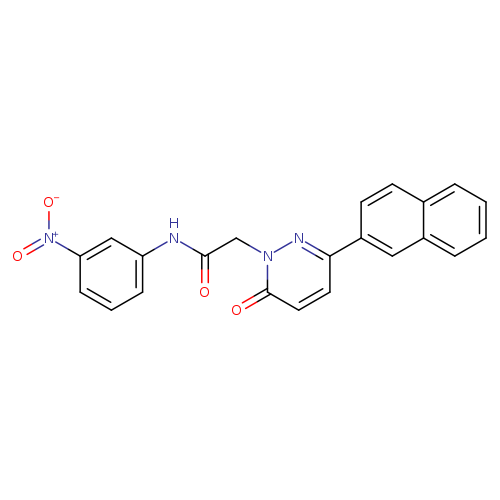 2-[3-(naphthalen-2-yl)-6-oxo-1,6-dihydropyridazin-1-yl]-N-(3-nitrophenyl)acetamide