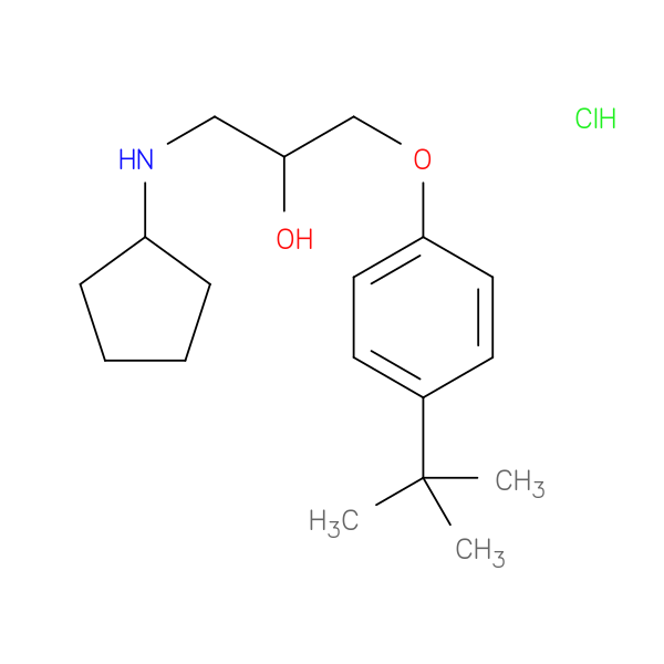 1-(4-tert-butylphenoxy)-3-(cyclopentylamino)propan-2-ol hydrochloride