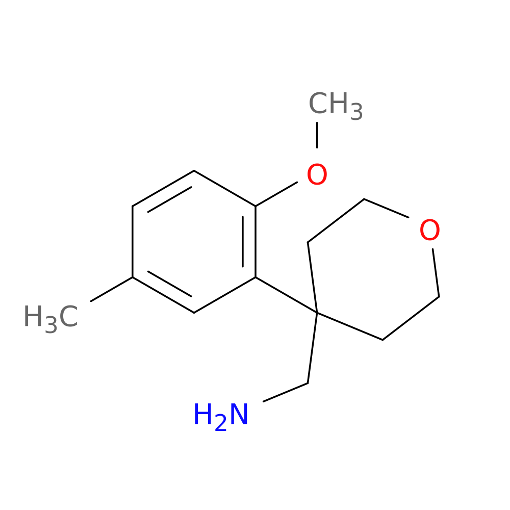 [4-(2-methoxy-5-methylphenyl)oxan-4-yl]methanamine