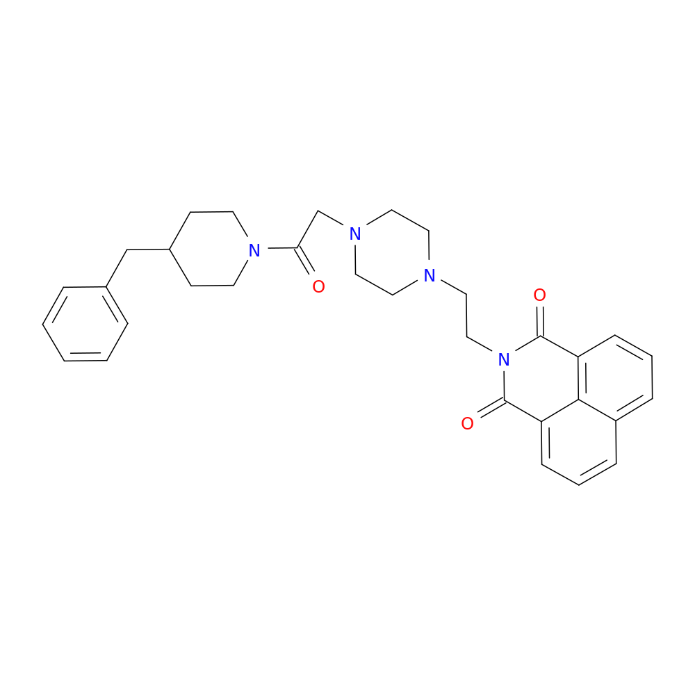 3-(2-{4-[2-(4-benzylpiperidin-1-yl)-2-oxoethyl]piperazin-1-yl}ethyl)-3-azatricyclo[7.3.1.0^{5,13}]trideca-1(13),5,7,9,11-pentaene-2,4-dione