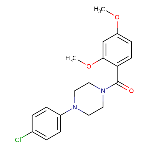 1-(4-chlorophenyl)-4-(2,4-dimethoxybenzoyl)piperazine