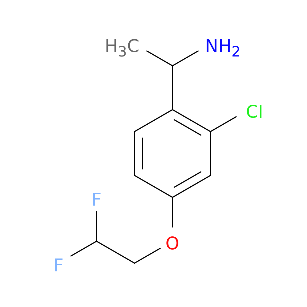 1-[2-Chloro-4-(2,2-difluoroethoxy)phenyl]ethan-1-amine